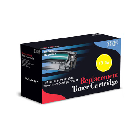 Toner IBM Compatível para Impressora HP 654A Amarelo CF332A - Rendimento de 15000 Páginas