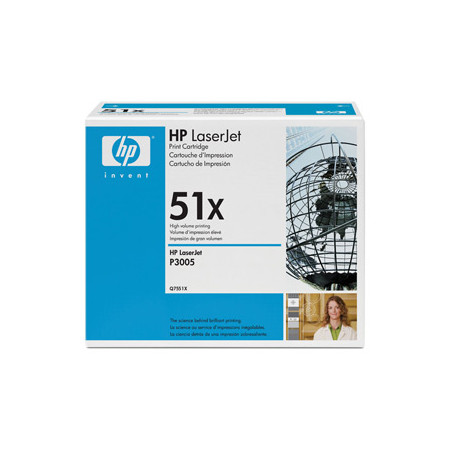 Toner HP 51X Preto Q7551X 13000 Páginas - Alta Capacidade de Impressão com Excelente Qualidade de Tinta