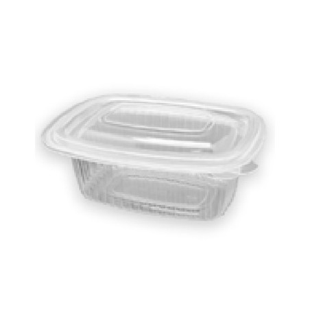 Embalagem Alimentar 250ml em Plástico PP com Tampa - Pacote com 50 unidades