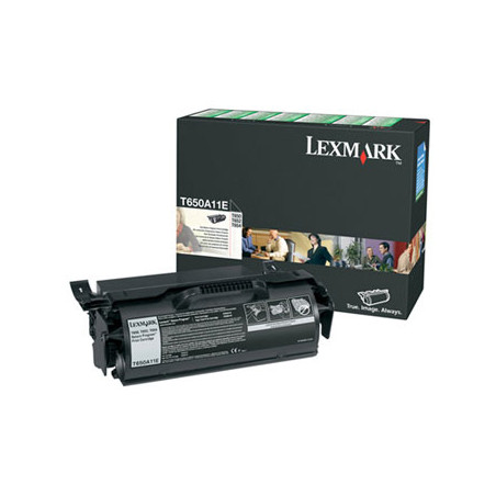 Toner LEXMARK Retorno Preto T650A11E - Imprime até 7000 páginas