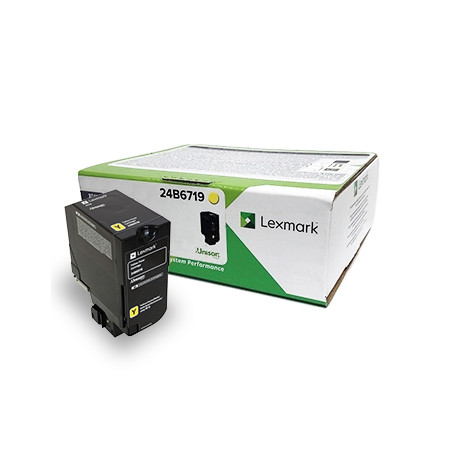 Toner LEXMARK Amarelo 24B6719 - Imprima até 13.000 páginas