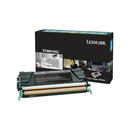 Toner LEXMARK Retorno X746 Preto X746H1KG - Imprime até 12000 páginas