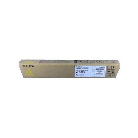 Toner Ricoh MP-C406 Amarelo 842098 para Impressão de 6000 Páginas.