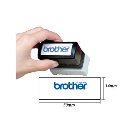 Conjunto de 6 carimbos azuis Brother PR1850E6P de 18x50mm - Ideal para marcar documentos e personalizar projetos