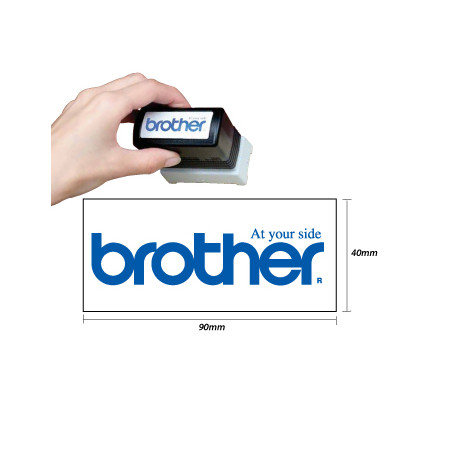 Conjunto de 6 Carimbos Brother PR4090E6P Azul de 40x90mm: Carimbos Brother de Alta Qualidade e Durabilidade para todas as suas n