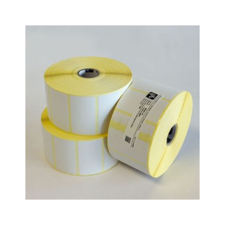 Etiquetas autocolantes termo-sensíveis premium ZEBRA de 057x76x25mm - Pacote com 2000 unidades (12 rolos)