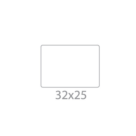 Etiquetas de Papel Mate Premium ZEBRA 032x25x25mm - Pack com 2000 unidades (12 rolos)