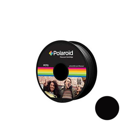  Filamento Polaroid Universal PETG 1.75mm 1Kg Preto - Perfeito para projetos de impressão 3D