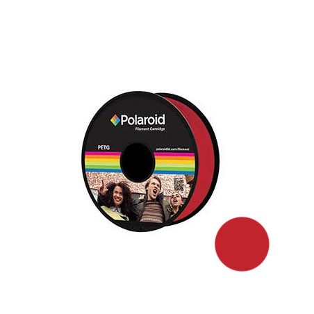 Filamento Polaroid Universal PETG 1.75mm 1Kg Vermelho - Excelente escolha para suas impressões em 3D