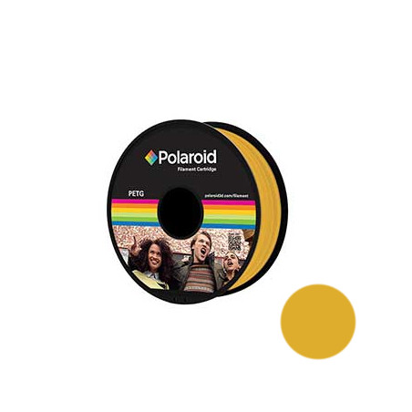  Filamento Polaroid Universal PETG 1.75mm 1Kg Amarelo Brilhante - Alta Qualidade para Impressões 3D