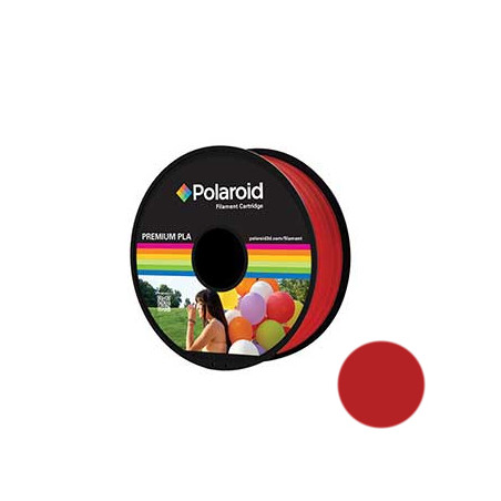 Filamento de PLA Universal Polaroid 1.75mm 1Kg - Cor Vermelha