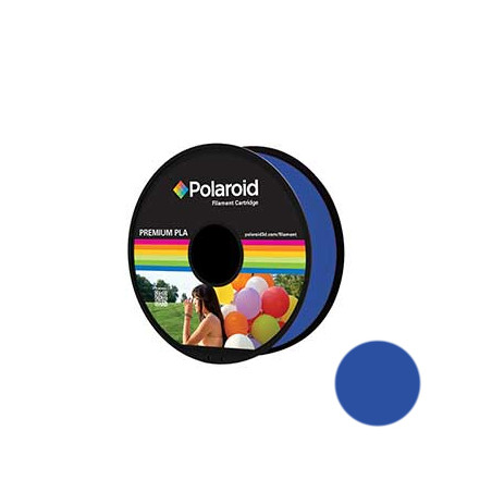 Filamento Polaroid Universal PLA 1.75mm 1Kg - Azul Claro Transparente - O Melhor para Impressão 3D