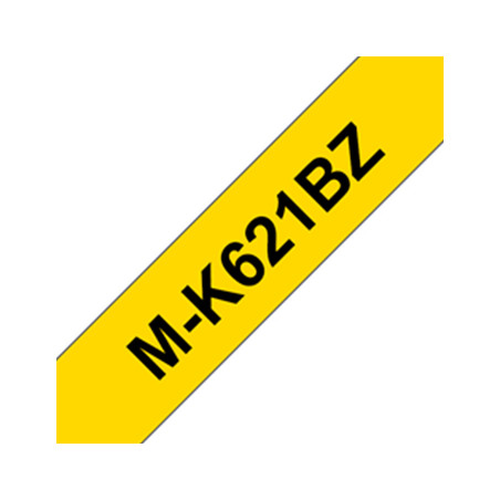 Fita Não Laminada Amarela e Preta de Alta Qualidade - Tamanho 09mmx8m - Modelo MK621
