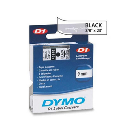 Fita de Gravação Dymo 09mmx7m - Preto/Transparente (40910): Resistente, Versátil e de Excelente Qualidade