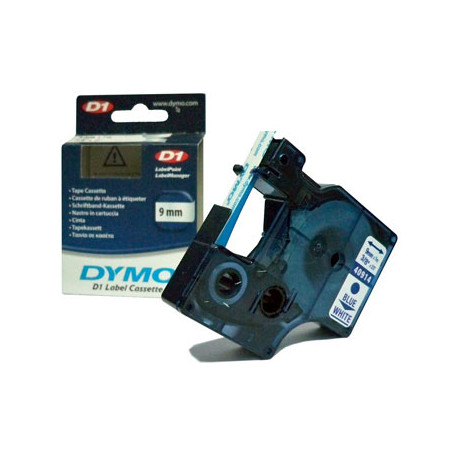 Tape Dymo 09mmx7m Azul / Branco (40914) - Garanta etiquetas com a melhor qualidade de impressão