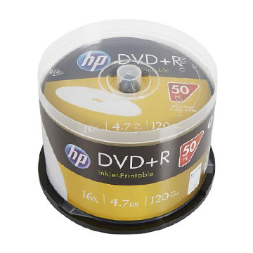 Pack de 50 DVDs+R HP 4.7GB...