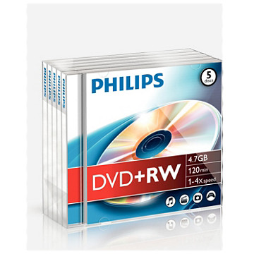 DVD+RW Philips 4.7GB 4X com...