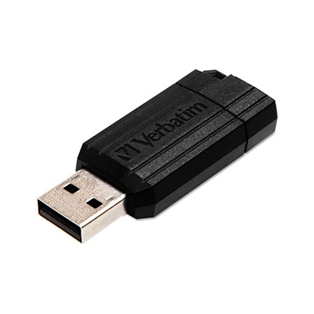 Pen Drive 32GB USB 2.0 Verbatim Pinstripe Preto - Armazene seus arquivos com estilo e segurança