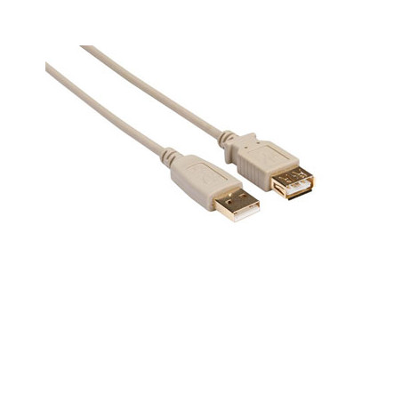  Cabo USB 2.0 Macho / Fêmea de Cobre de 1.8m - Cor Branco