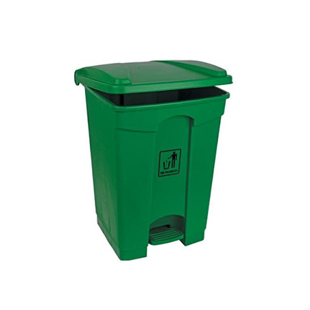 Contentor Plástico com Pedal de 45 Litros na cor Verde para uma solução prática e higiênica